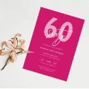 Search for colourful 60th birthday invitations Modern