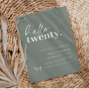 Search for 20th birthday invitations Modern