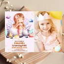Search for little mermaid party invitations Baby girl