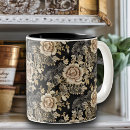 Search for black lace mugs Floral