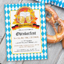Search for beer festival invitations Bavarian flag pattern