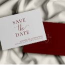 Search for burgundy wedding save the dates Minimalist