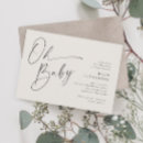 Search for neutral baby shower invitations typography