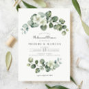 Search for eucalyptus rehearsal dinner invitations Elegant