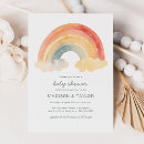 Search for rainbow baby invitations Bohemian