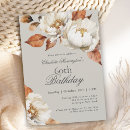 Search for rustic 60th birthday invitations Watercolor botanical