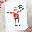 Search for hipster santa christmas cards Humour