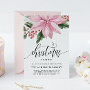Search for poinsettia christmas invitations Floral