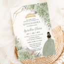 Search for sage green quinceanera invitations Mexican spanish latina