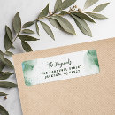 Search for artsy return address labels Watercolor