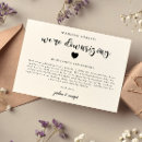 Search for change of plans wedding announcement cards Script