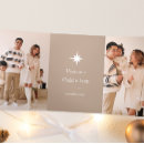Search for modern christian christmas cards A child is born
