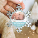 Search for newborn christmas tree decorations Snowflake