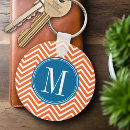 Search for blue orange key rings Girly