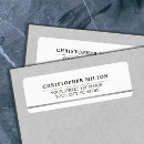 Search for faux silver return address labels Modern