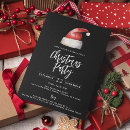 Search for black santa invitations Black and white