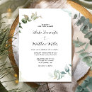 Search for fall leaf wedding invitations Watercolor eucalyptus
