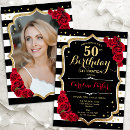 Search for red rose black and white invitations Elegant