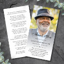 Search for memorial service cards Remembrance