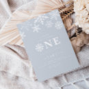Search for blue snowflake invitations Winter onederland