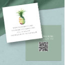 Search for pineapple business cards Watercolor