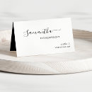 Search for black and white wedding place cards Elegant