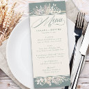 Search for blush and sage green wedding menus Bride