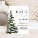 Search for christmas tree baby shower invitations Winter wonderland