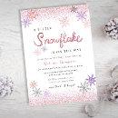 Search for pink snowflake baby shower invitations Is on the way