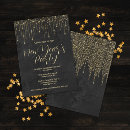 Search for sparkle seasonal invitations Black
