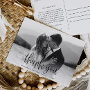 Search for wedding thank you postcards Calligraphy