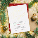 Search for white gold christmas invitations Jingle and mingle