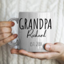 Search for dad est mugs Grandpa to be
