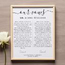 Search for vows wedding posters Calligraphy