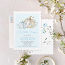 Search for autumn baby boy shower invitations Blue floral