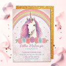 Search for pink unicorn invitations Unicorns