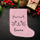 Search for kitten christmas stockings Girly