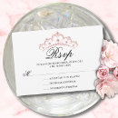 Search for quinceanera rsvp cards White
