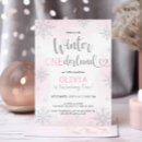 Search for winter onederland girl invitations Snowflakes
