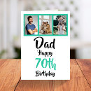 Search for for dad 70th birthday cards Photo collage