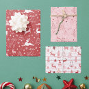 Search for pink reindeer wrapping paper Modern