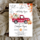 Search for red truck baby shower invitations Pumpkin