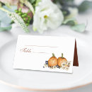 Search for pumpkins place cards Rustic