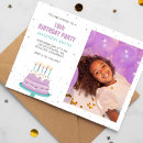Search for cake birthday invitations Girl