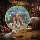 Search for nativity scene christmas tree decorations Manger