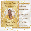 Search for save the date 50th birthday invitations For her