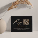 Search for black and gold rsvp cards Minimalist