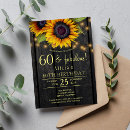 Search for sunflower 60th birthday invitations String lights