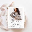 Search for hello invitations Black and white