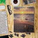 Search for scenic photography puzzles Tropical beach sunset